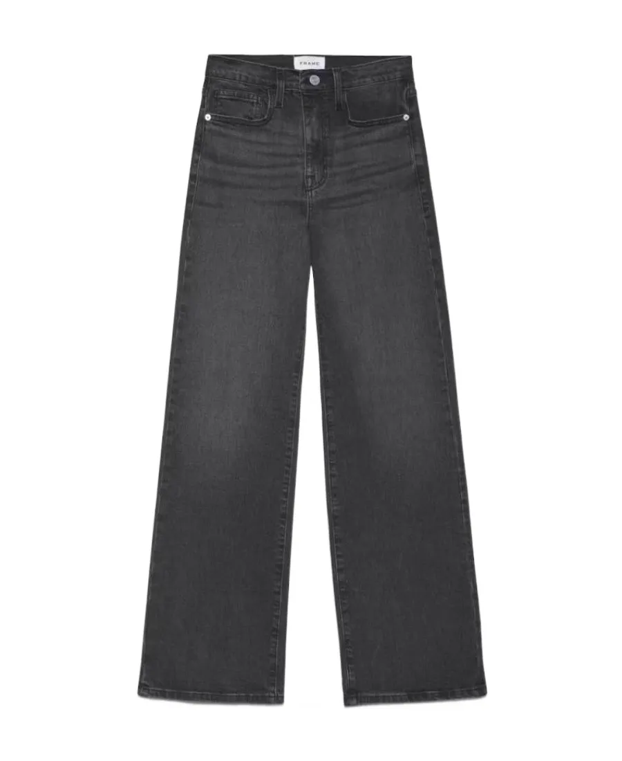 Logo Patch Wide-Leg Jeans