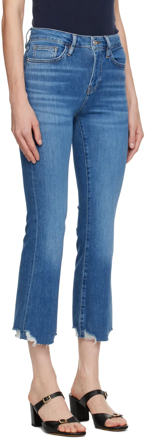High-Rise Zipper Jeans