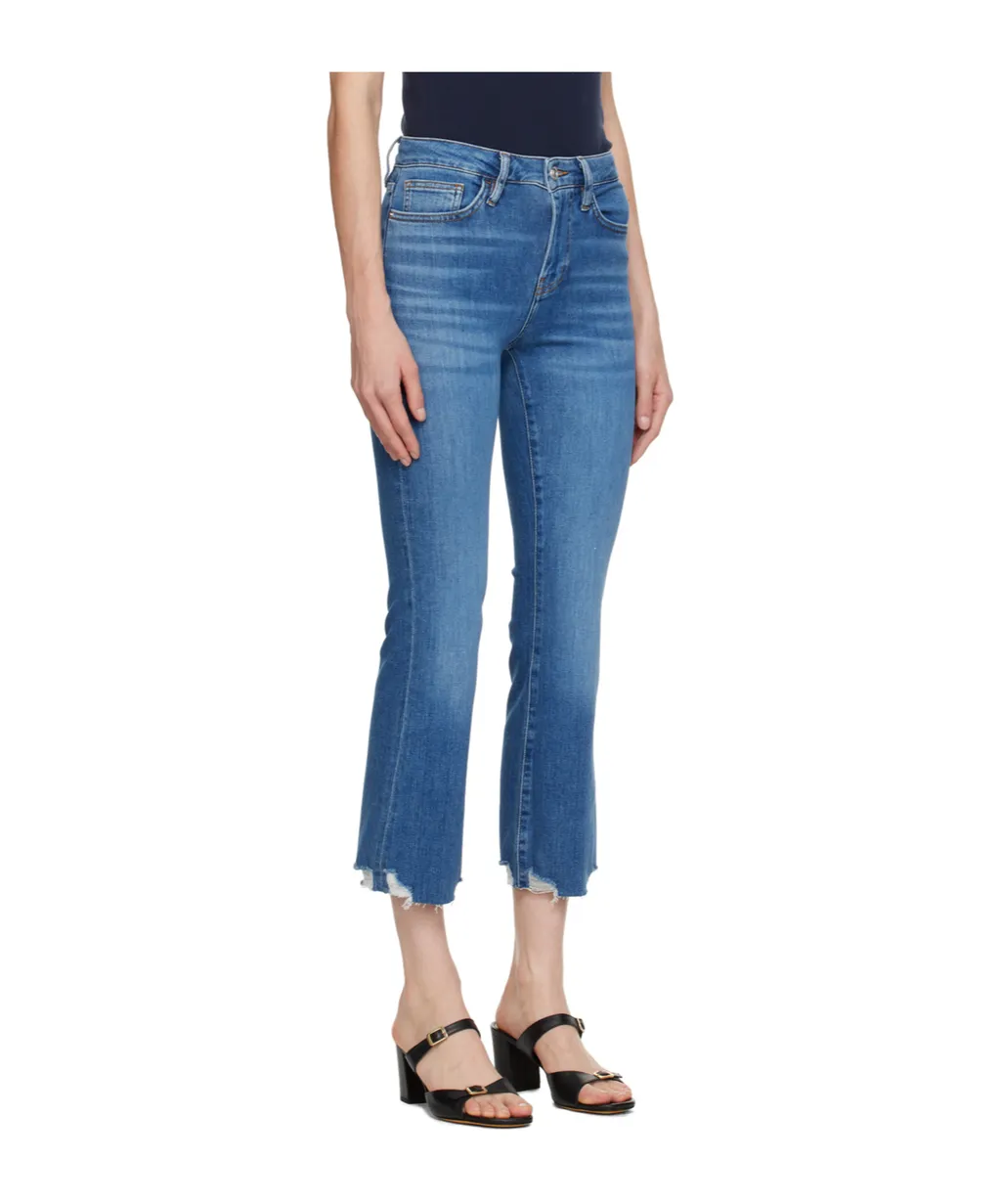 High-Rise Zipper Jeans
