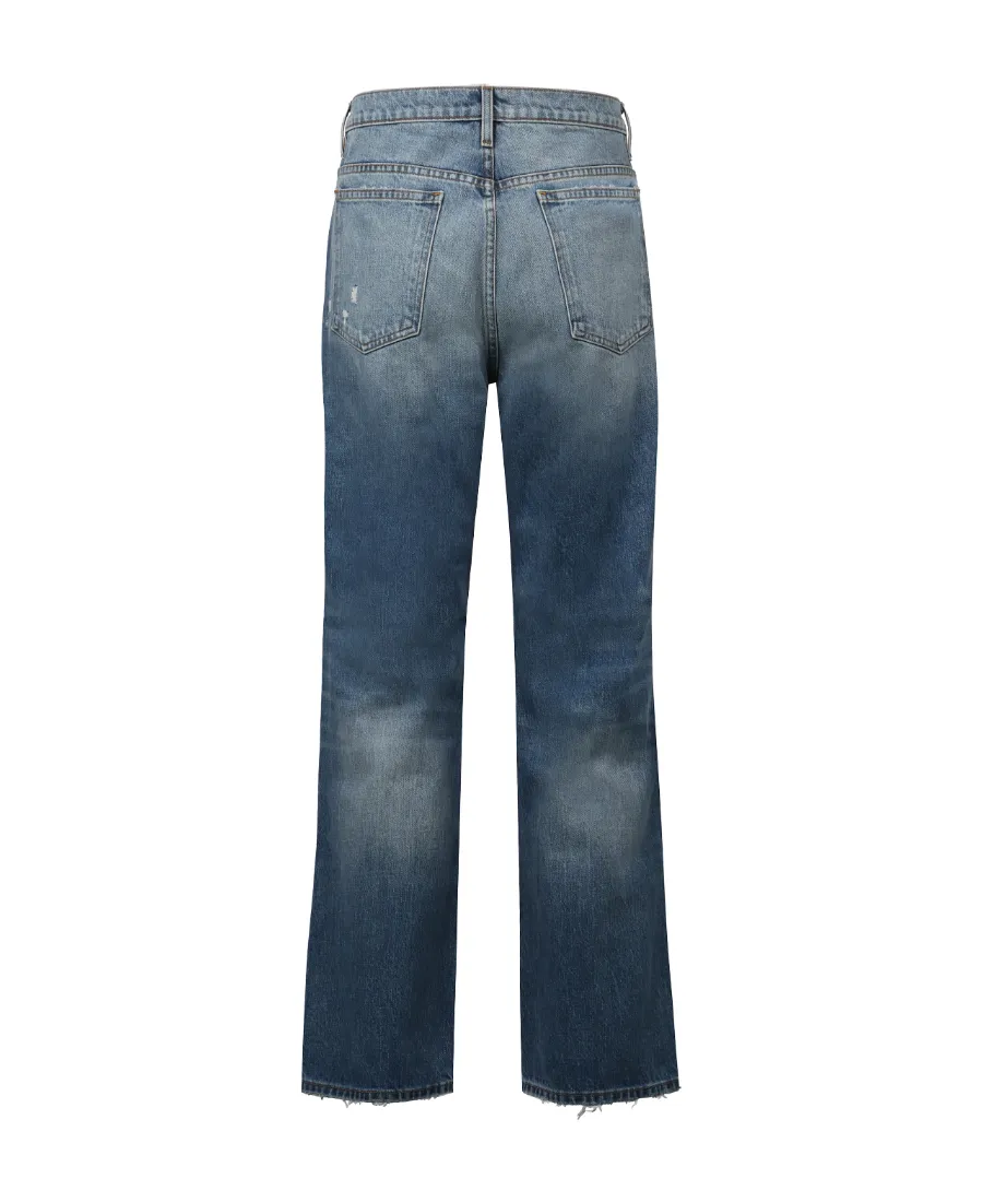 Distressed Detailed Flared Jeans
