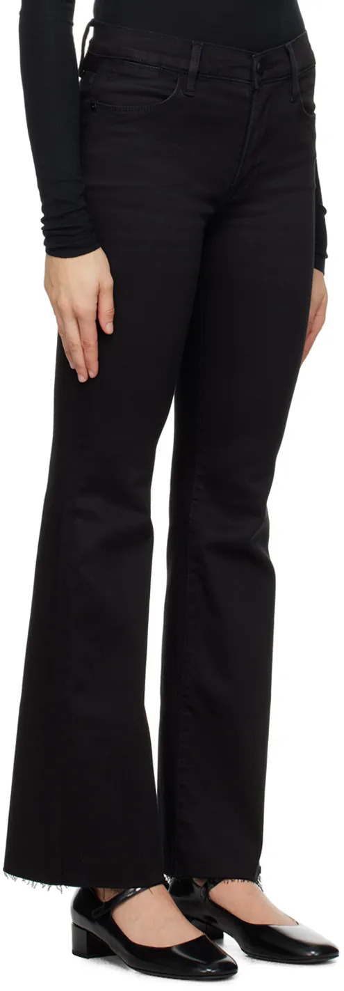 Le Easy Flare Logo Denim Pants