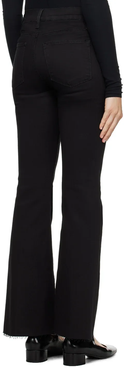 Le Easy Flare Logo Denim Pants
