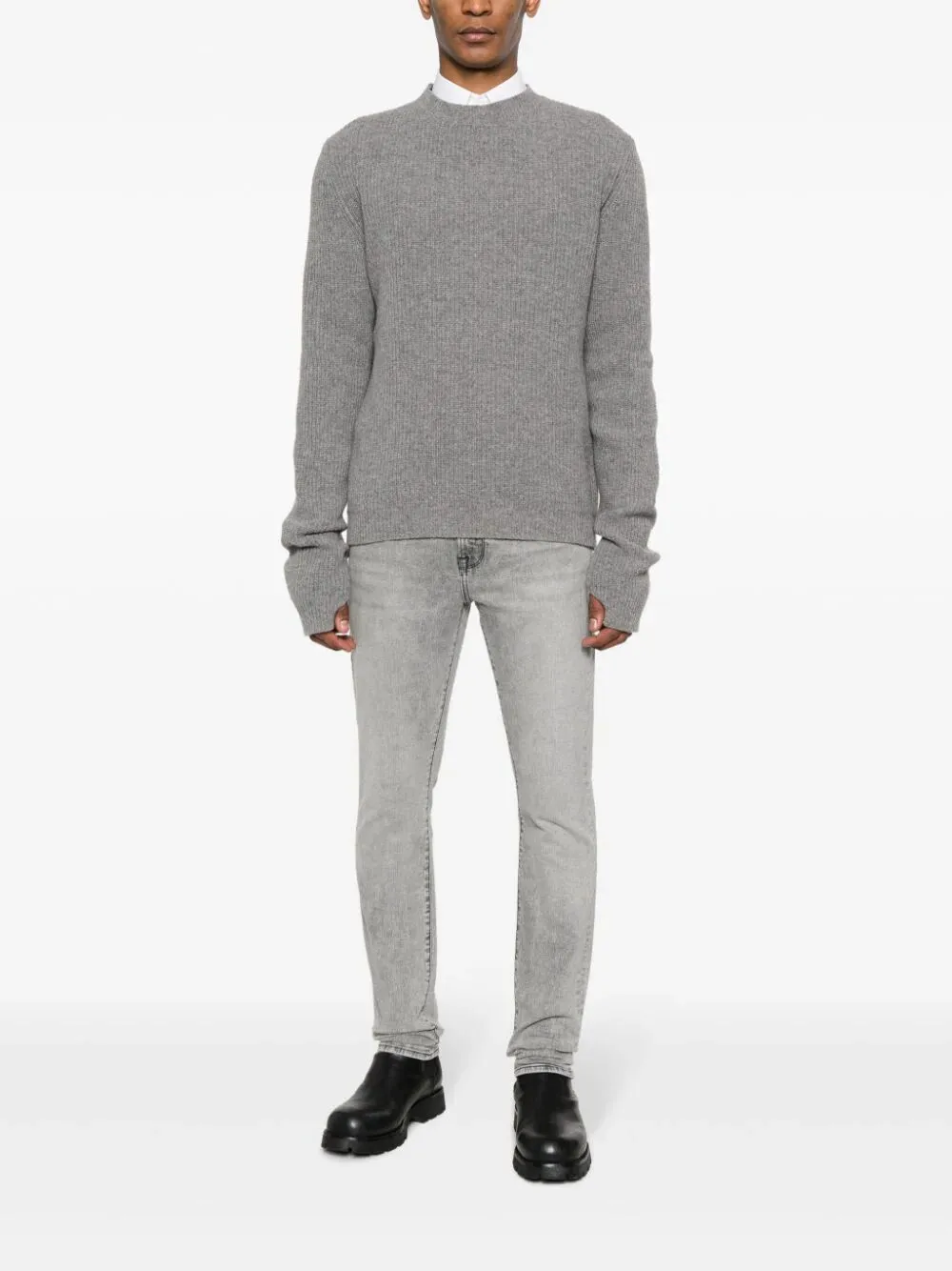Low-Rise Slim-Fit Jeans