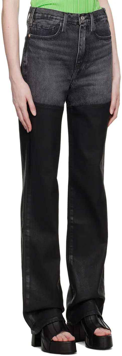 Belt Ring Gradual Change Jeans