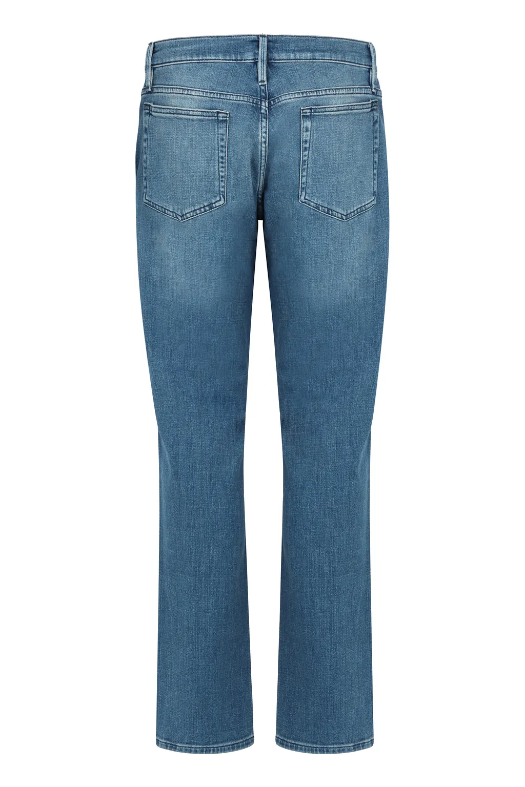 Logo Patch Straight-Leg Jeans