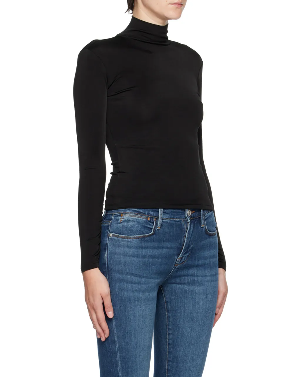 High-Neck Long-Sleeved Sweater
