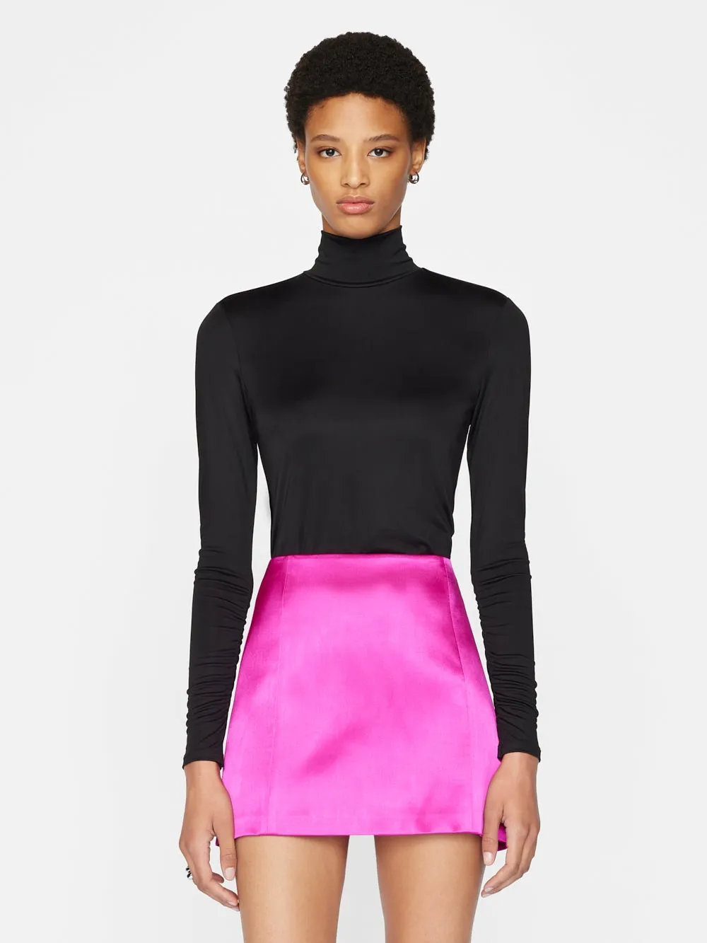 High-Neck Long-Sleeved Sweater