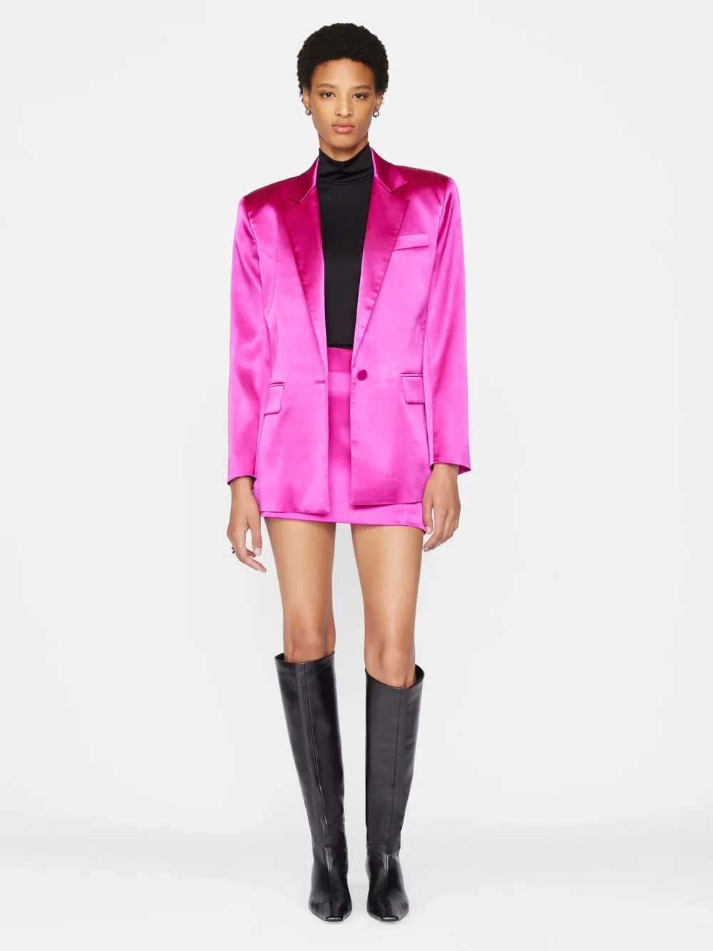 High-Neck Long-Sleeved Sweater