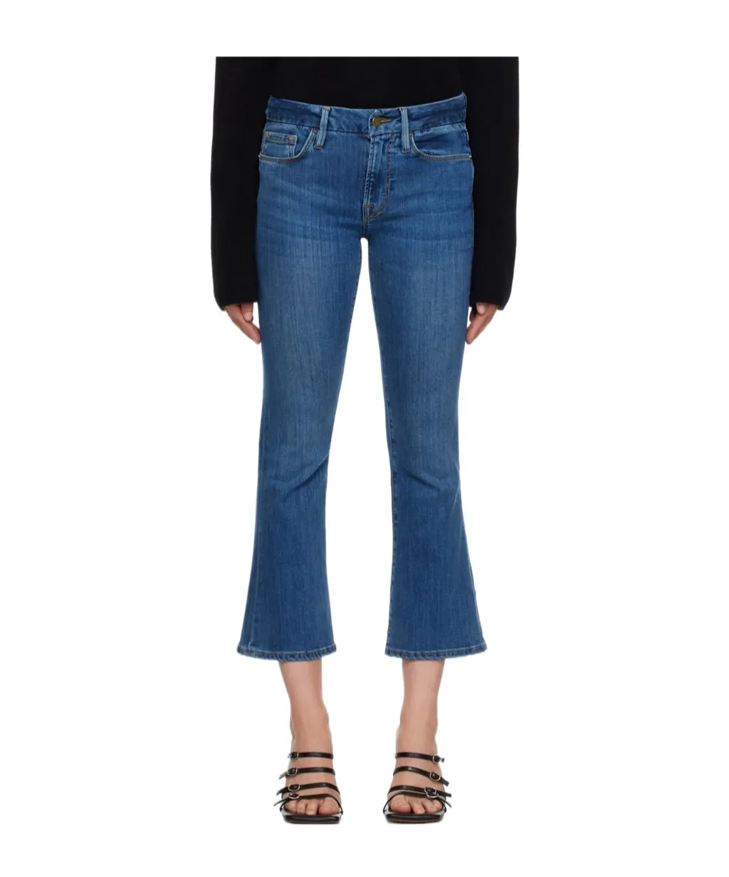 Low-Rise Kick-Flare Jeans