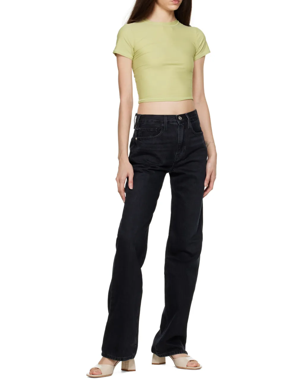 High-Waist Flared Jeans