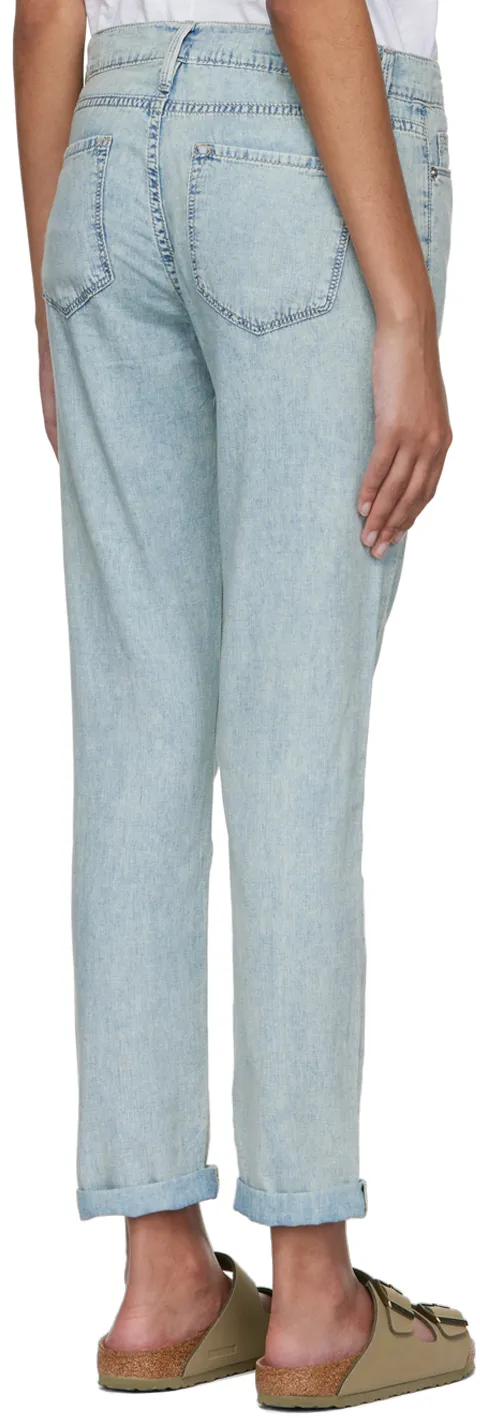 Distressed-Effect Denim Jeans