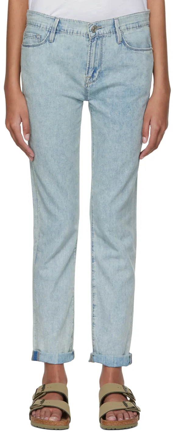 Distressed-Effect Denim Jeans