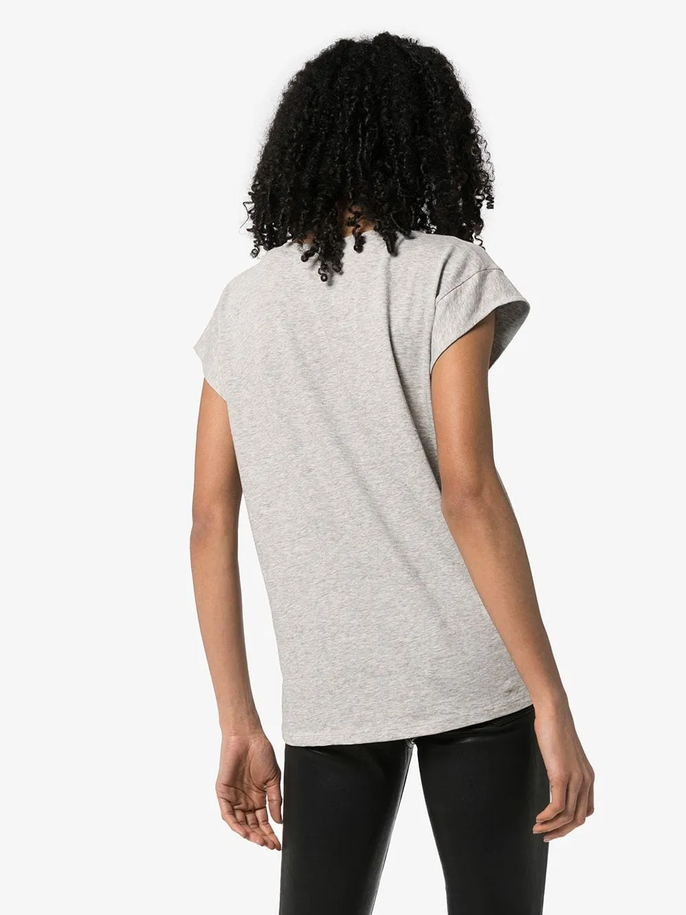 V-Neck Cap-Sleeved Top