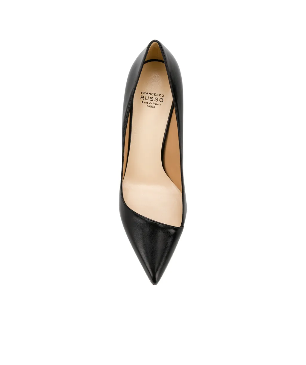 110Mm Pointed Leather Pumps