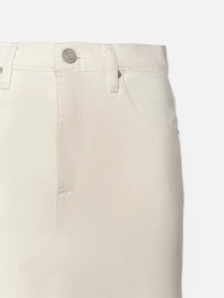 The Midaxi Frayed Edge Denim Midi Skirt