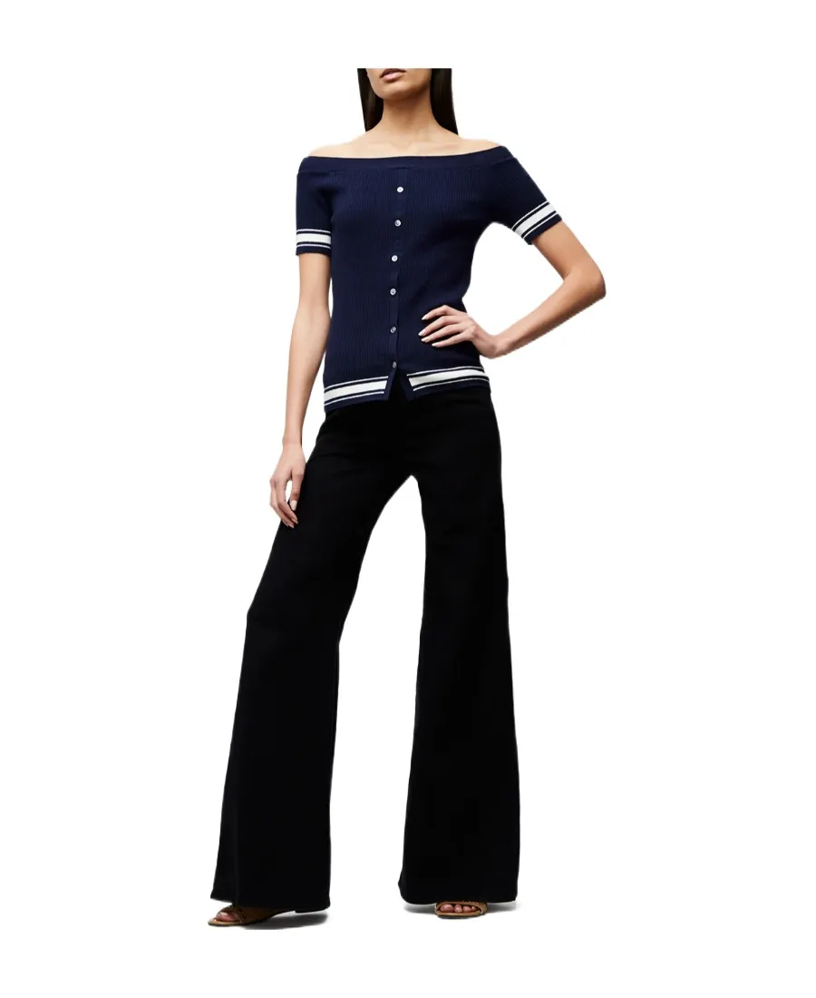 Le Palazzo High-Rise Flared Jeans