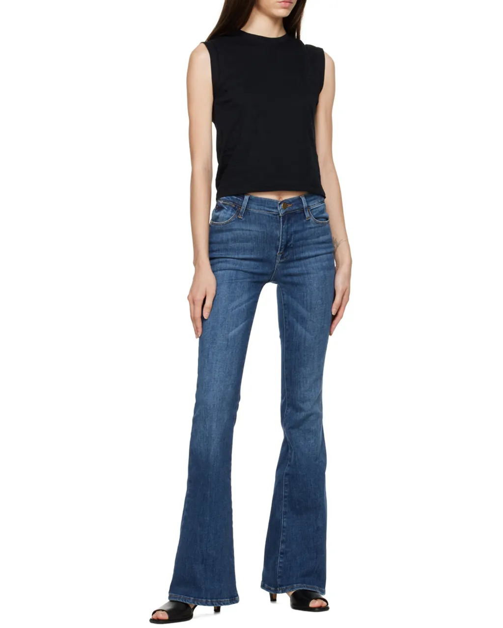 Slim-Fit Flared Jeans
