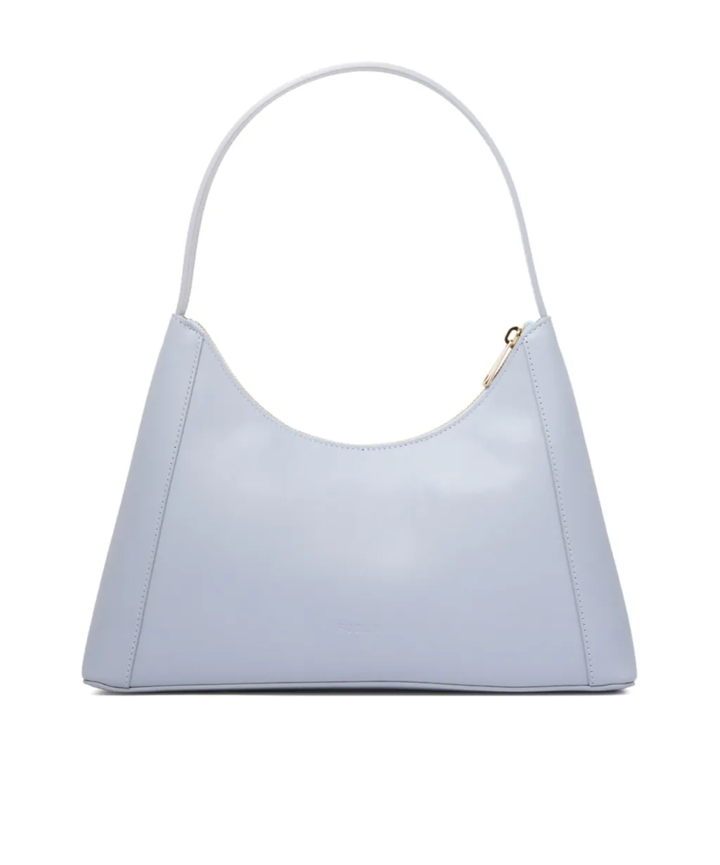 Diamante Logo Plaque Shoulder Bag