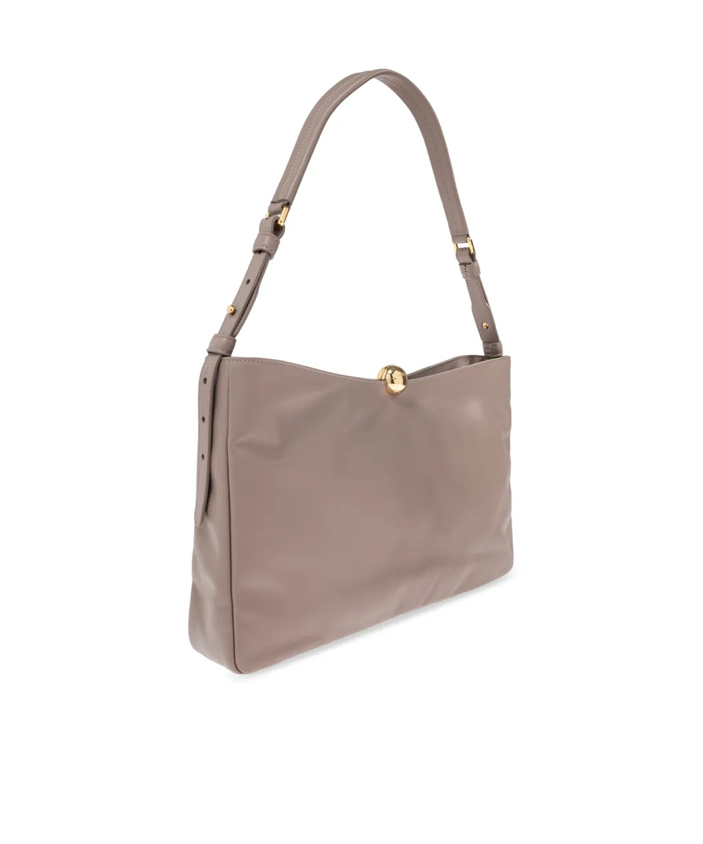 Sfera Logo Debossed Medium Shoulder Bag
