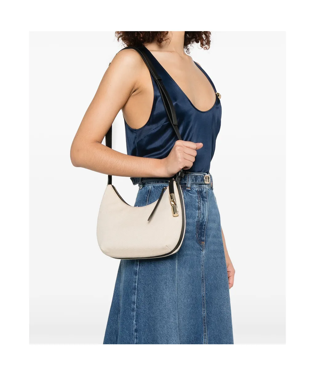 Logo Plaque Zipped Crossbody Bag