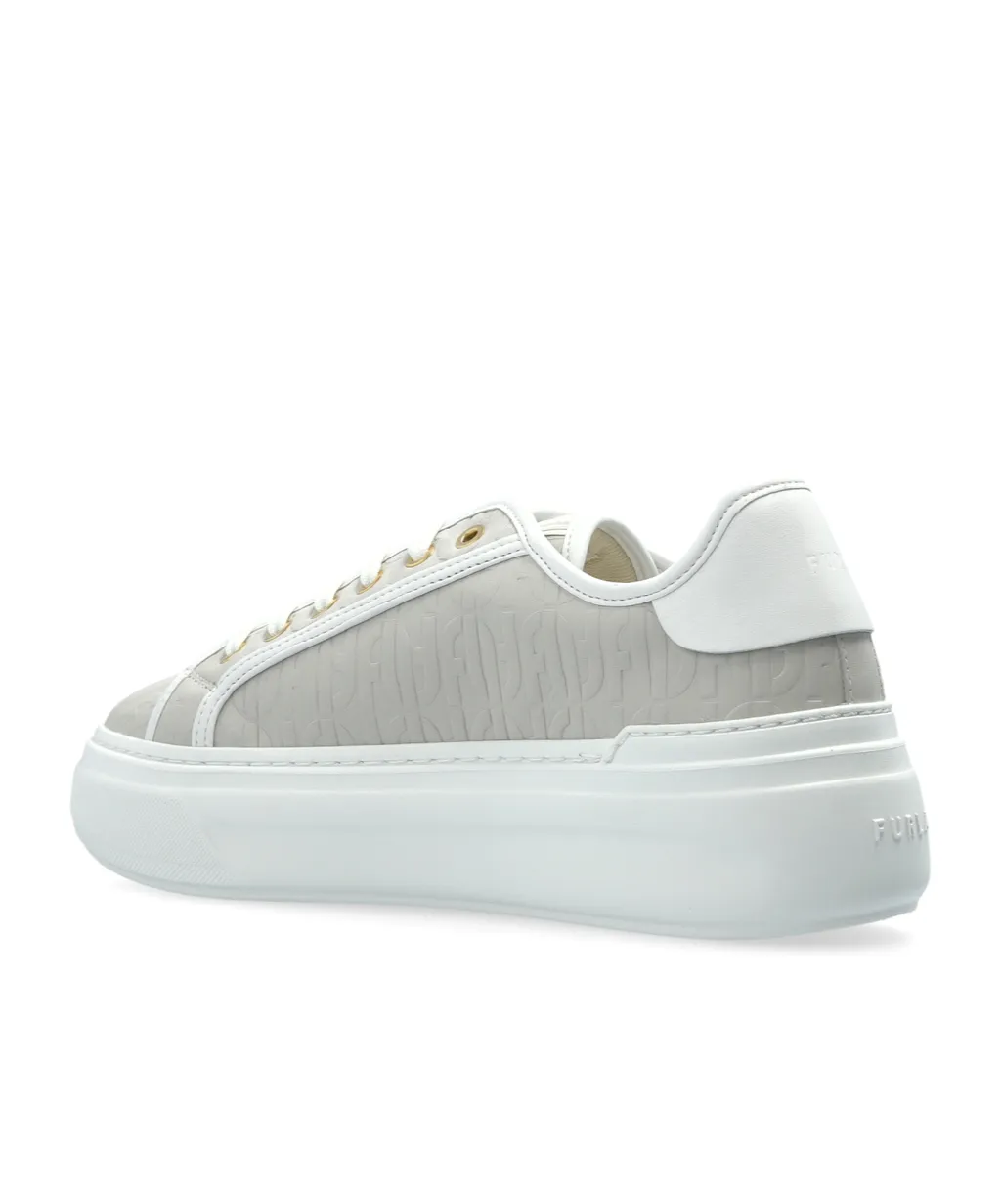 Logo Embossed Lace-Up Shoes