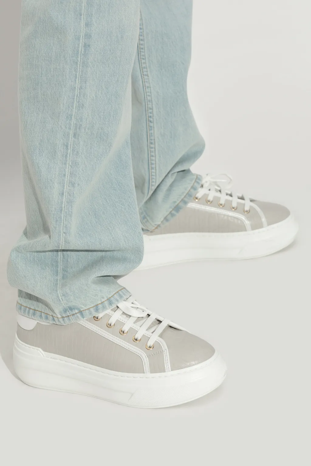 Logo Embossed Lace-Up Shoes