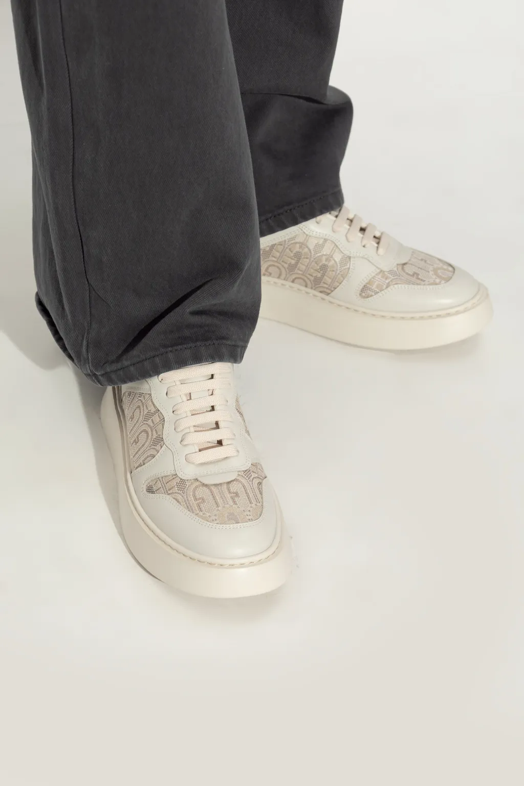 Panelled Low-Top Sneakers