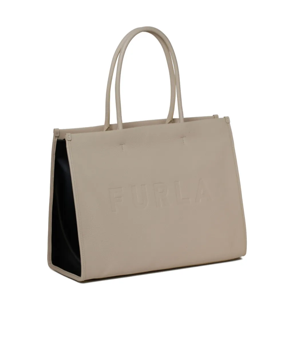 Logo Zipper Handbag
