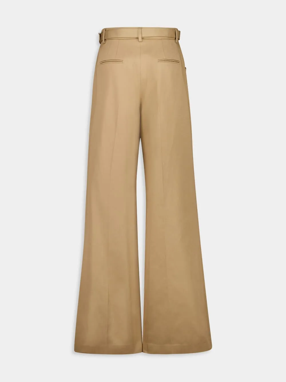 Belted Wide-Leg Trousers