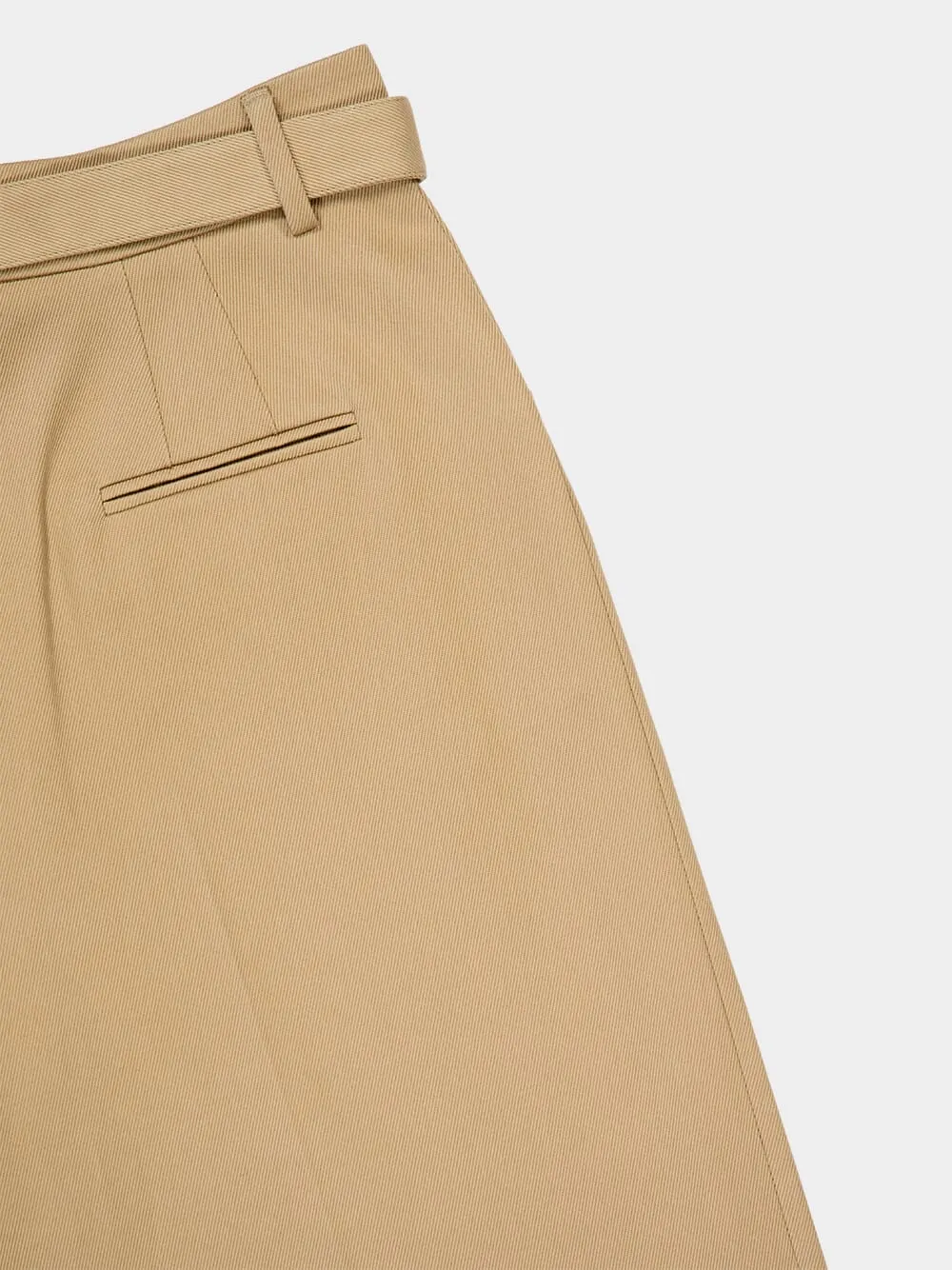 Belted Wide-Leg Trousers