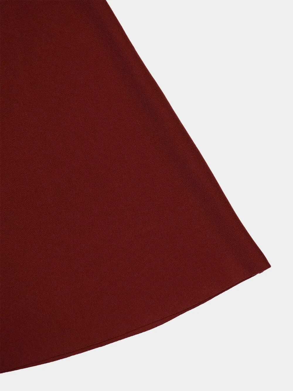 Racer-Back Silk Midi Dress