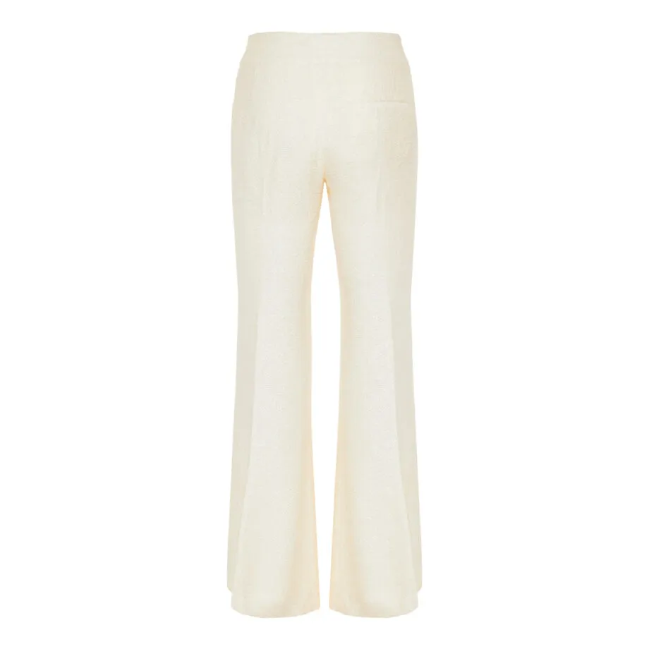 Silk Flared Trousers