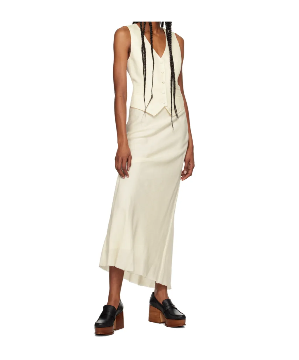 Raw Hem Skirt