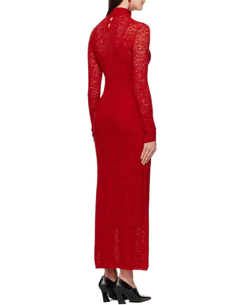 Lethe Pointelle Knit Maxi Dress
