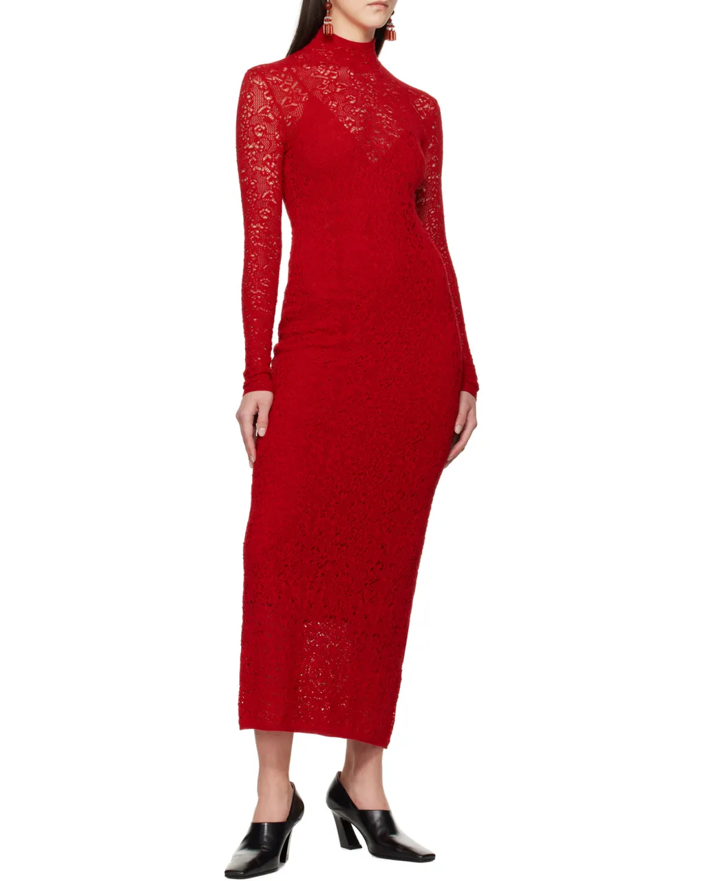 Lethe Pointelle Knit Maxi Dress
