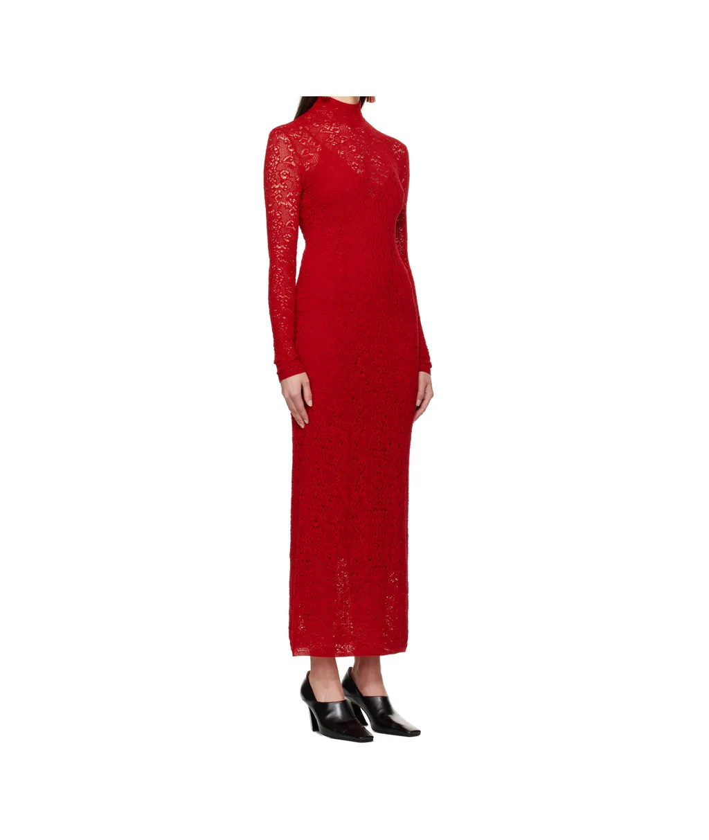 Lethe Pointelle Knit Maxi Dress