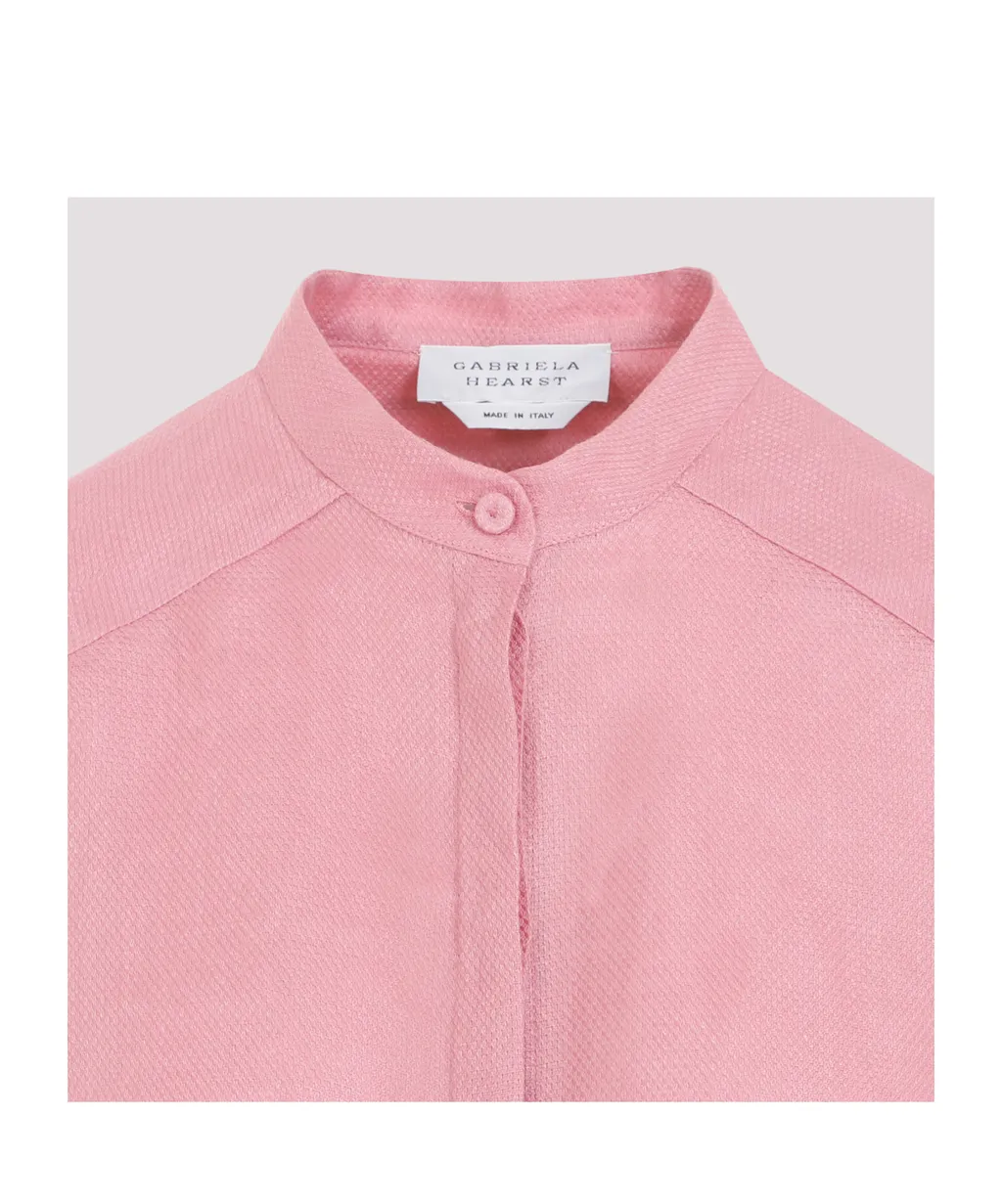 Laetitia Linen Pleated Blouse