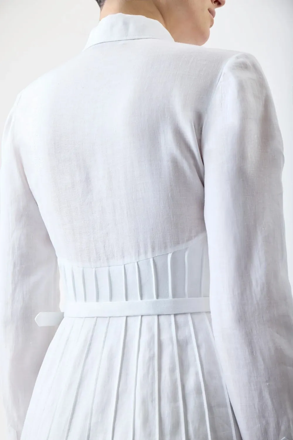 Dewi Linen Midi Shirt Dress