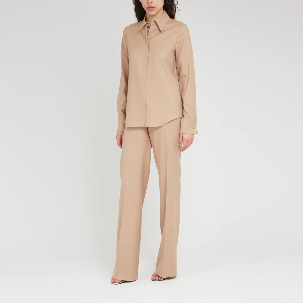 Lapel Long-Sleeved Shirt