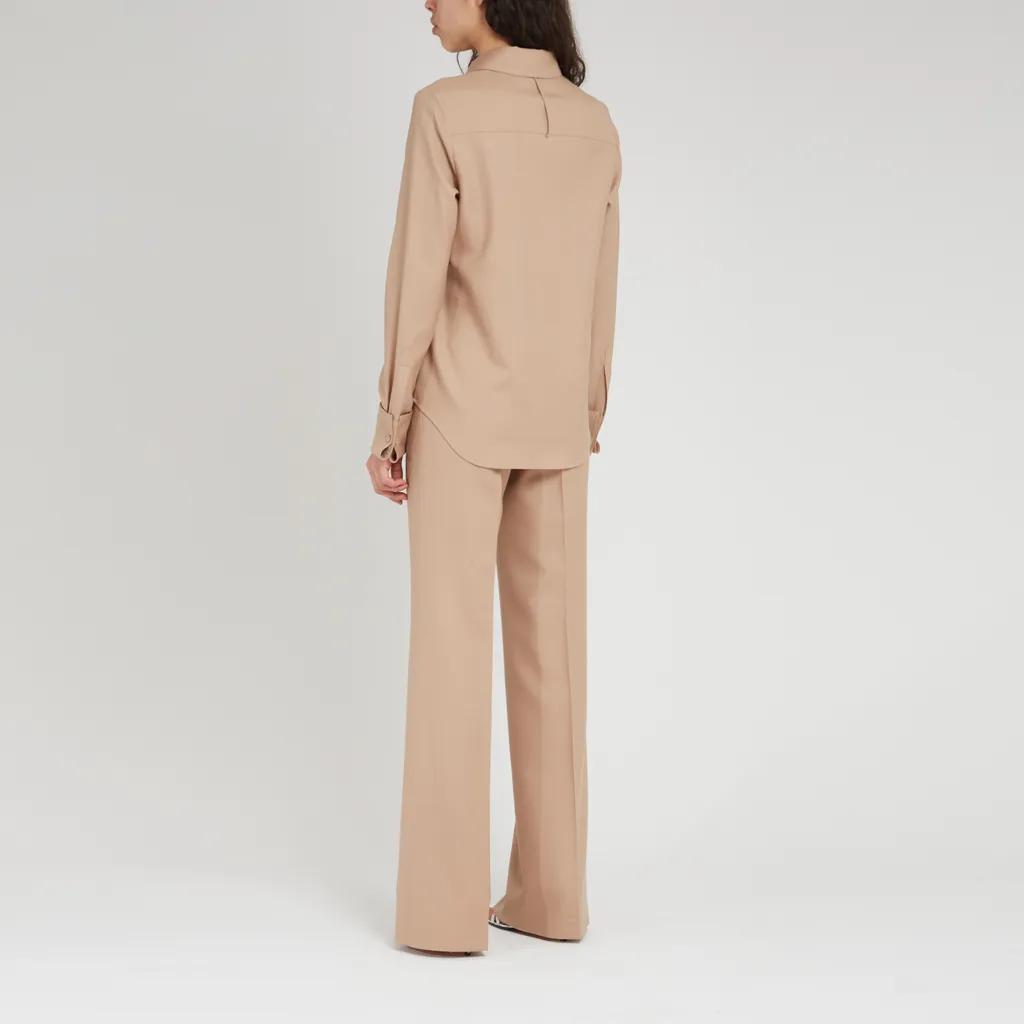 Lapel Long-Sleeved Shirt