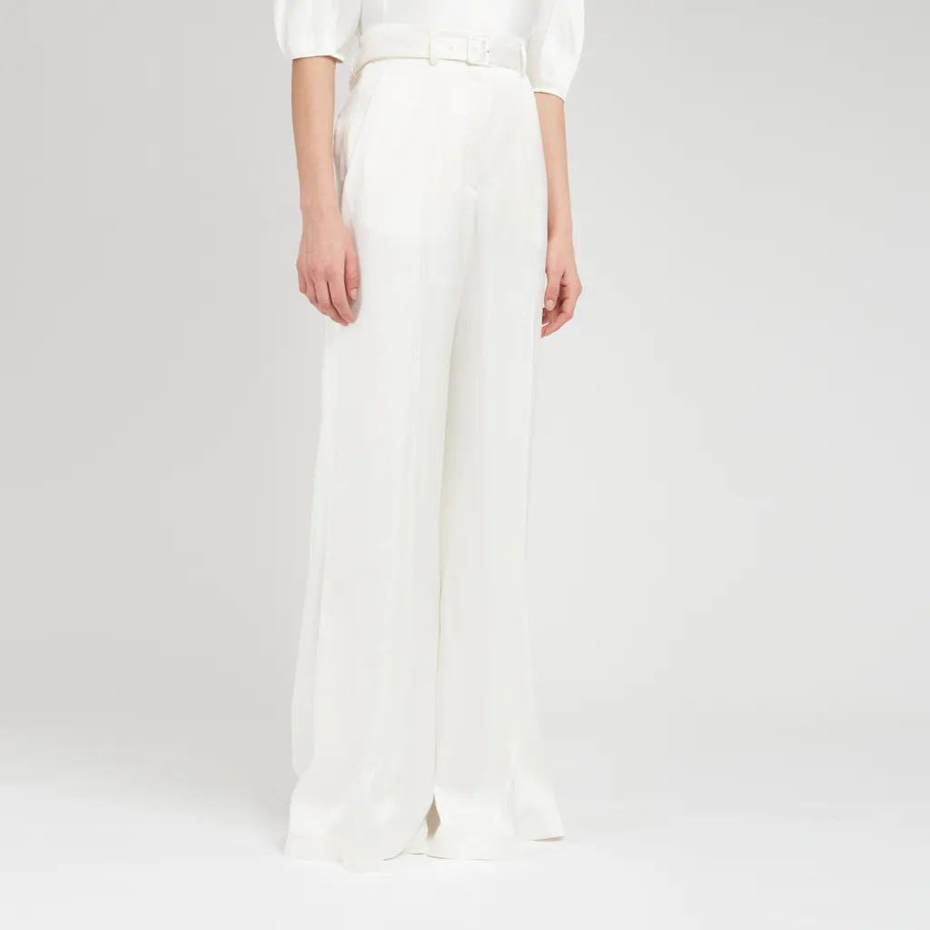 Belt-Loop Casual Pants