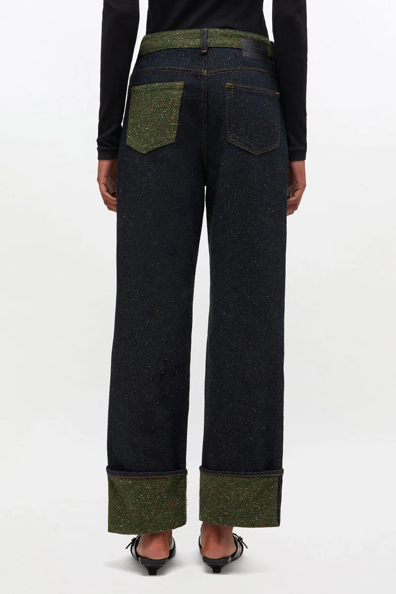 Twill Denim Baggy Jeans