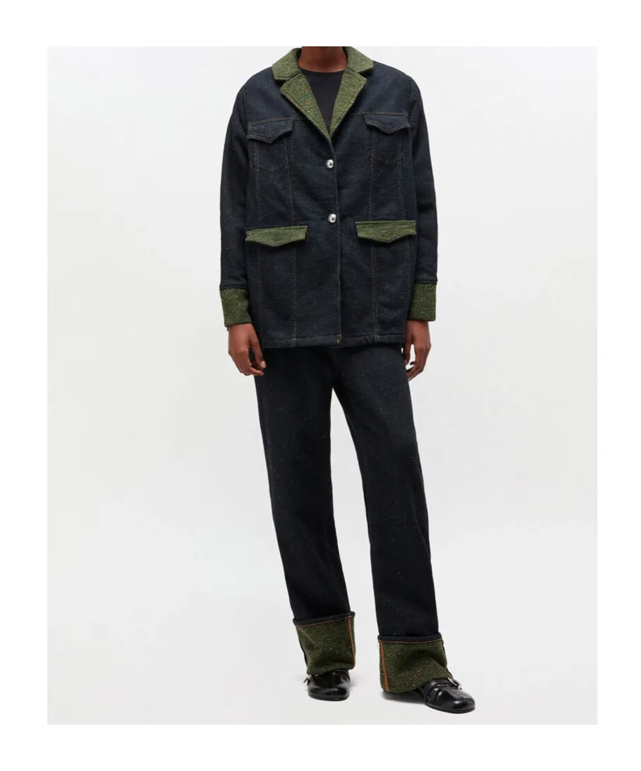 Twill Denim Baggy Jeans