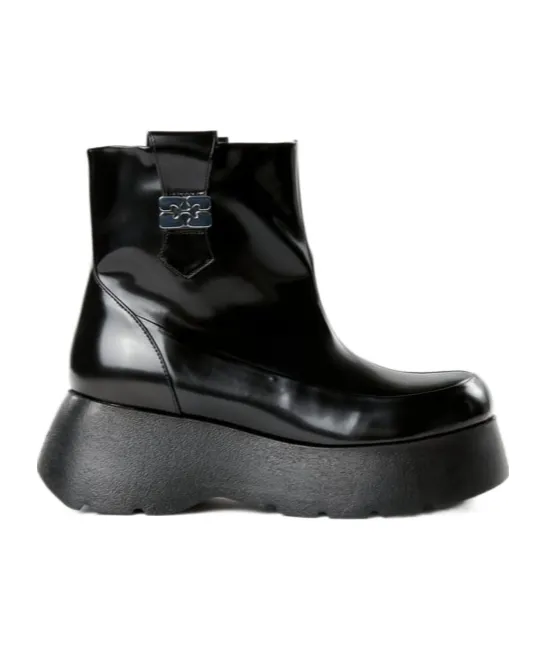 Buckle Platform Boots
