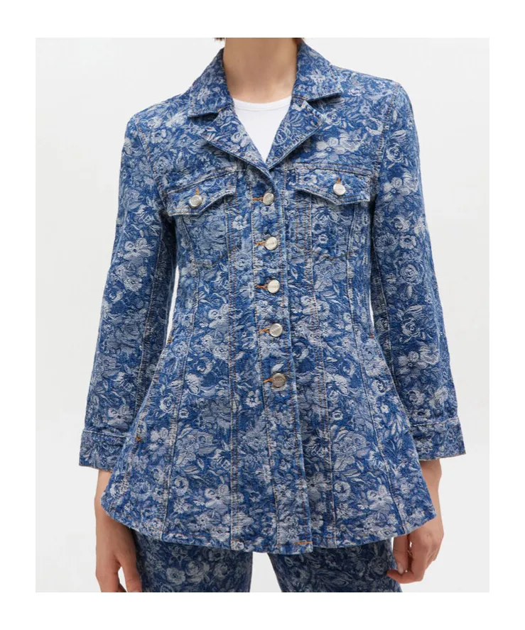 Tapestry Denim Blazer