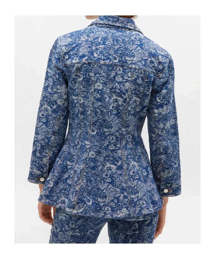 Tapestry Denim Blazer