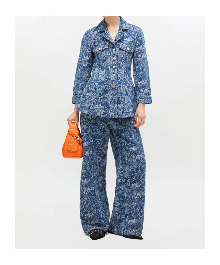 Tapestry Denim Blazer