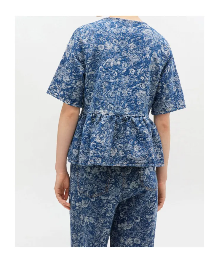 Tapestry Peplum Blouse