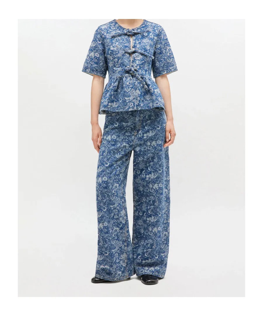 Tapestry Peplum Blouse