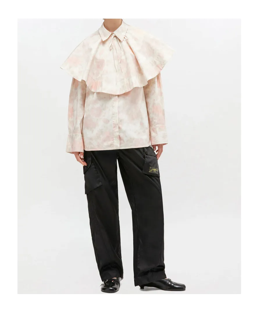 Ruffled Collar Shirt